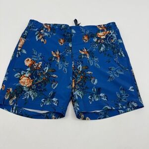 Fair Harbor Bungalow Swim Trunks 5" inseam Blue‎ Size 30 Med Lined Casual